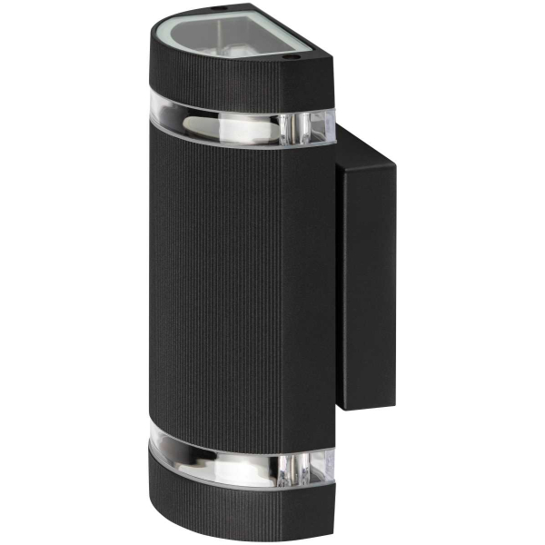 Светильник уличный настенный ЭРА «Адрия» GBW-102-BL-0230 230В 2хGU10 IP54 вверх/вниз черный Б0069595