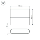 Уличный настенный светодиодный светильник Arlight SP-Wall-Flat-S110x90-2x3W Day4000 032411