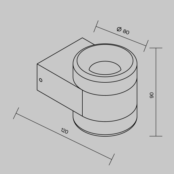 Уличный настенный светильник Maytoni Outdoor Orbit O490WL-L6W3K