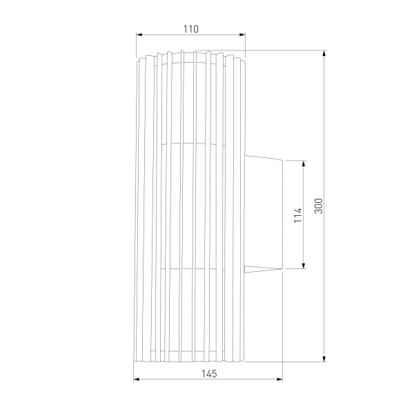 Уличный настенный светодиодный cветильник Elektrostandard Entero (35189/W) 3000K черный a072082