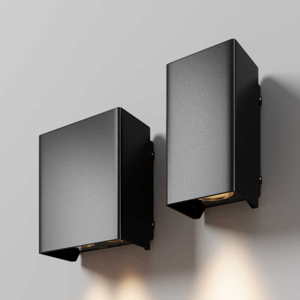 Уличный настенный светильник Maytoni Outdoor Shell O505WL-L3B3K