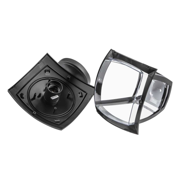 Садово-парковый светильник ЭРА «Дели 2» НБУ 07-40-002 черный 4-гранный настенный IP44 Е27 max 60Вт Б0051186