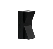 Уличный настенный светодиодный светильник Arte Lamp Gunter A6306AL-2BK