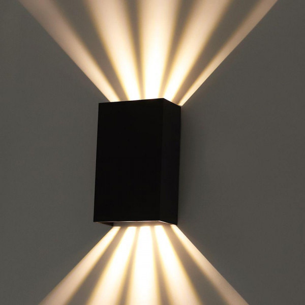 Уличный настенный светодиодный светильник Arte Lamp Algol A5640AL-2BK Уличный настенный светодиодный светильник Arte Lamp Algol A5640AL-2BK