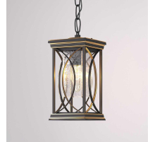 Уличный подвесной светильник Elektrostandard Spica H черное золото GL 1026H a048173