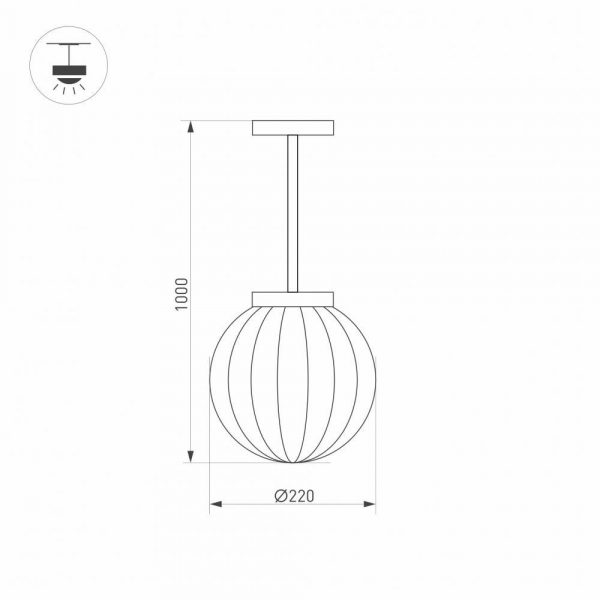 Уличный подвесной светодиодный светильник Arlight LGD-Pearl-Hang-7W Warm3000 030004 Уличный подвесной светодиодный светильник Arlight LGD-Pearl-Hang-7W Warm3000 030004