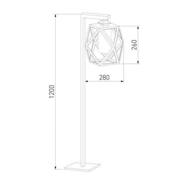 Уличный светильник Elektrostandard Ambra 35133/F черный a056235 Уличный светильник Elektrostandard Ambra 35133/F черный a056235