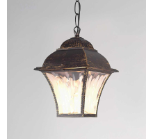 Уличный подвесной cветильник Elektrostandard Apus H черное золото GL 1009H a043115