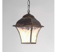 Уличный подвесной cветильник Elektrostandard Apus H черное золото GL 1009H a043115