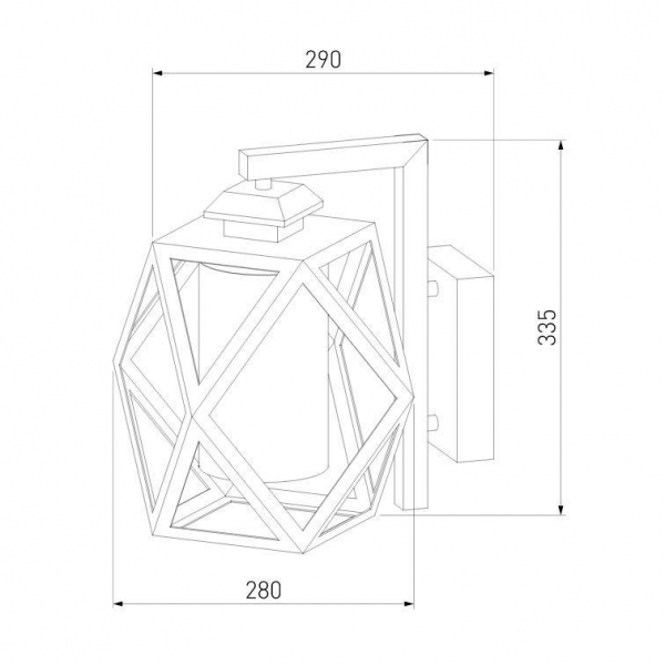Уличный настенный светильник Elektrostandard Ambra 35133/D черный a056232 Уличный настенный светильник Elektrostandard Ambra 35133/D черный a056232