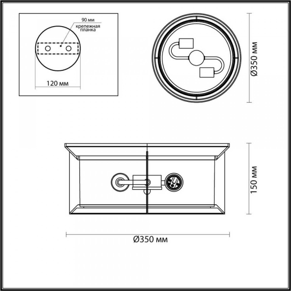 Уличный светильник Odeon Light Nature Mavret 4961/2C Уличный светильник Odeon Light Nature Mavret 4961/2C