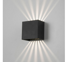 Уличный настенный светодиодный светильник Elektrostandard Sole 35149/D черный a058892