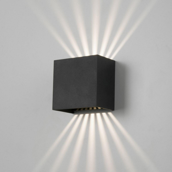 Уличный настенный светодиодный светильник Elektrostandard Sole 35149/D черный a058892 Уличный настенный светодиодный светильник Elektrostandard Sole 35149/D черный a058892