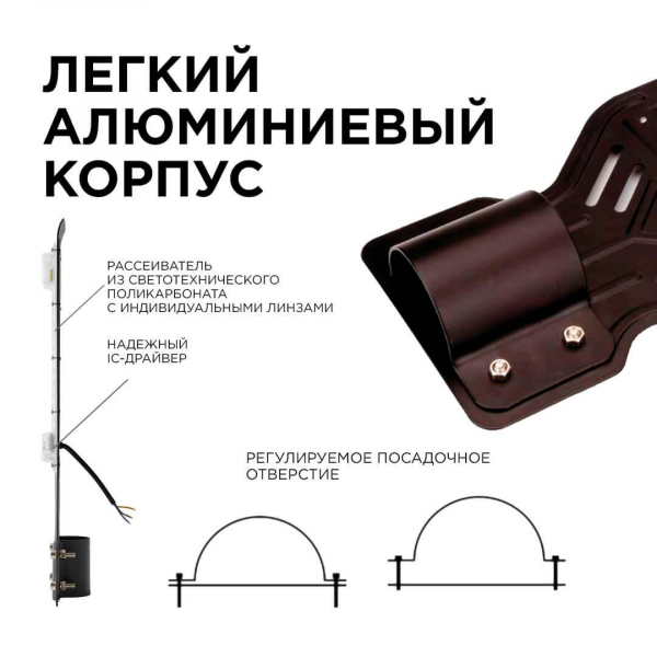 Уличный консольный светодиодный светильник Apeyron 29-08 Уличный консольный светодиодный светильник Apeyron 29-08