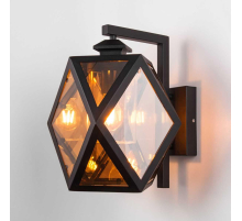 Уличный настенный светильник Elektrostandard Ambra 35133/D черный a056232