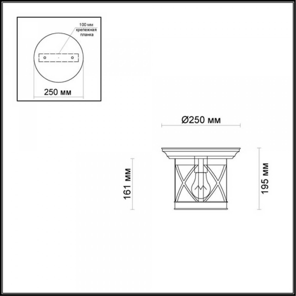 Уличный светильник Odeon Light Nature Sation 4045/1C Уличный светильник Odeon Light Nature Sation 4045/1C