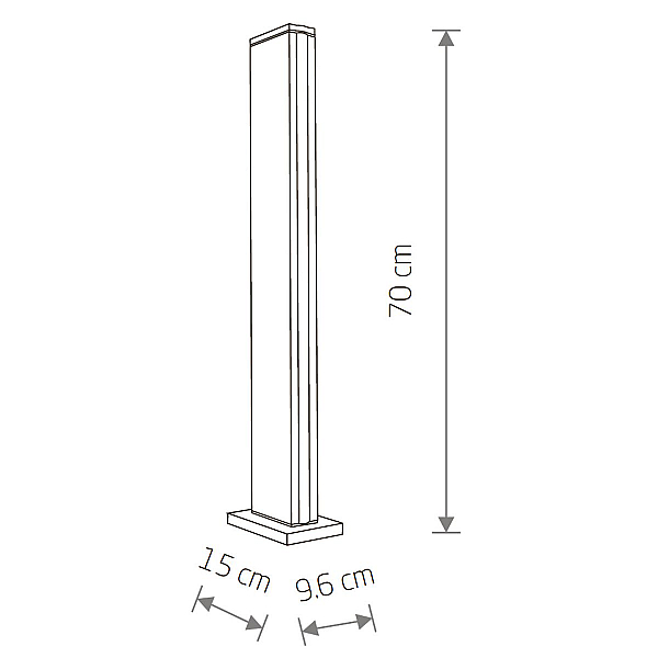 Уличный светильник Nowodvorski Slit Led Black 11376