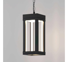 Уличный подвесной светодиодный светильник Elektrostandard Frame 1528 Techno Led черный a051857