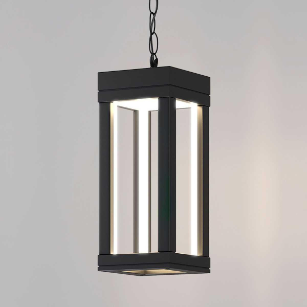 Уличный подвесной светодиодный светильник Elektrostandard Frame 1528 Techno Led черный a051857