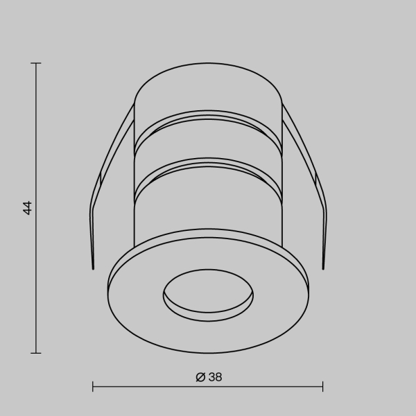 Уличный потолочный светильник Maytoni Outdoor Cove O511DL-L2B3K