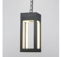 Уличный подвесной светодиодный светильник Elektrostandard Frame 1528 Techno Led серый a051858