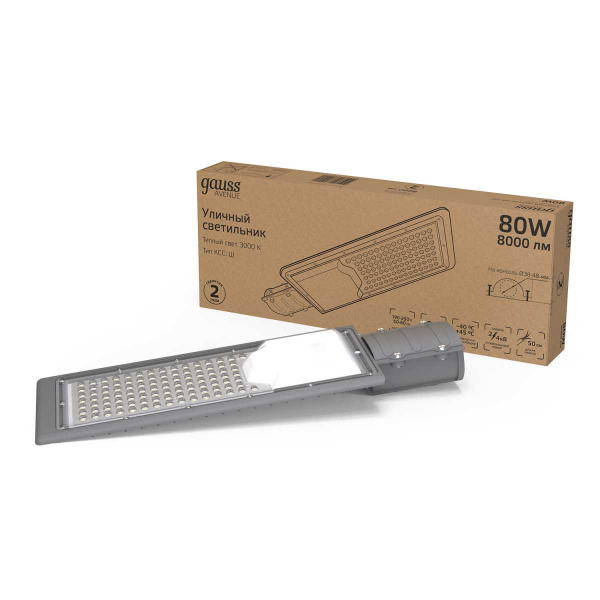 Уличный светодиодный светильник Gauss 629534180