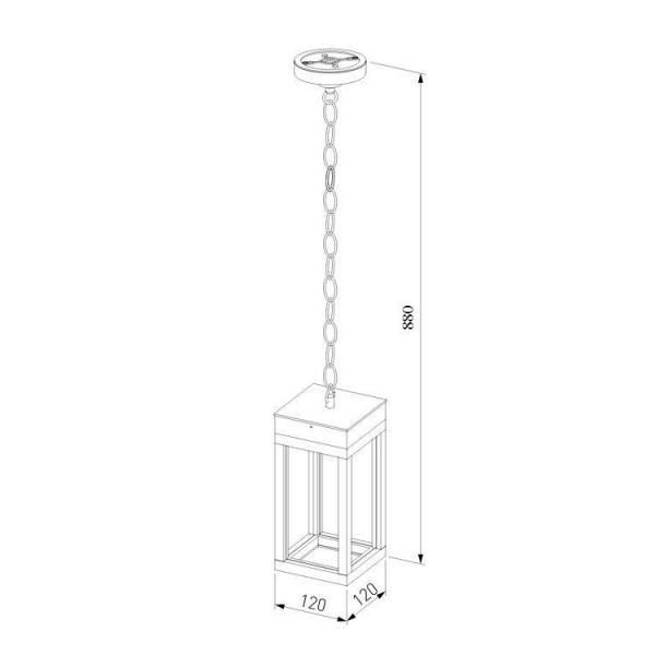 Уличный подвесной светодиодный светильник Elektrostandard Frame 1528 Techno Led серый a051858 Уличный подвесной светодиодный светильник Elektrostandard Frame 1528 Techno Led серый a051858
