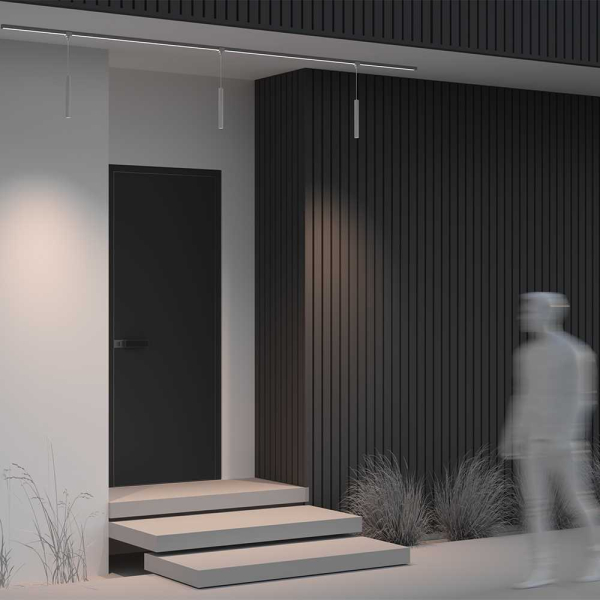 Уличный трековый светильник Maytoni Outdoor O-TR01-1-P-8WW3K