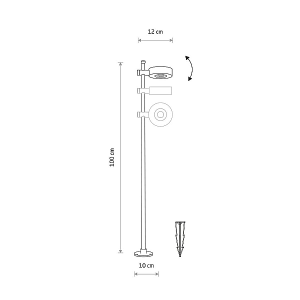 Уличный светильник Nowodvorski Tessa Led Black 11541