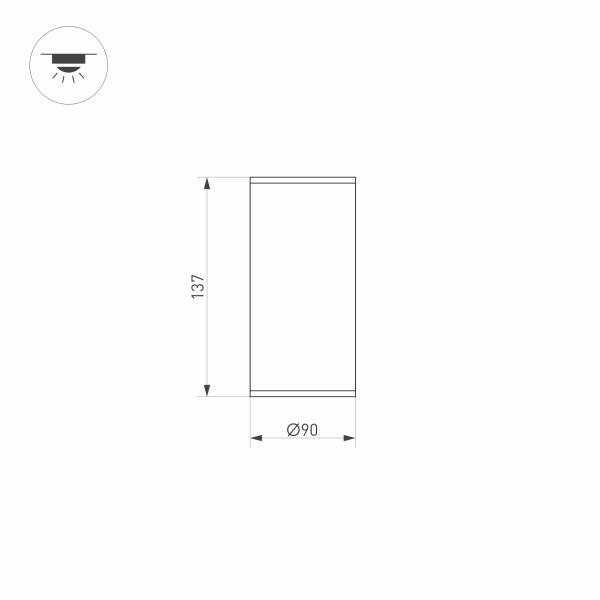 Уличный светодиодный светильник Arlight LGD-Forma-Surface-R90-12W Day4000 032576 Уличный светодиодный светильник Arlight LGD-Forma-Surface-R90-12W Day4000 032576