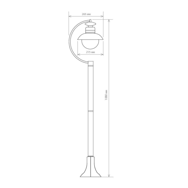 Уличный cветильник Elektrostandard Talli F GL 3002F черный a038485 Уличный cветильник Elektrostandard Talli F GL 3002F черный a038485