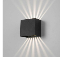 Уличный настенный светодиодный светильник Elektrostandard Sole 35149/D черный a058892