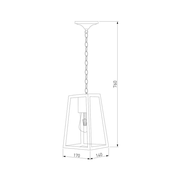 Уличный подвесной светильник Elektrostandard Germes 35152/H a058805