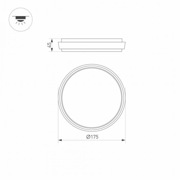 Уличный светодиодный светильник Arlight LGD-Giro-R175-10W Warm3000 029948 Уличный светодиодный светильник Arlight LGD-Giro-R175-10W Warm3000 029948