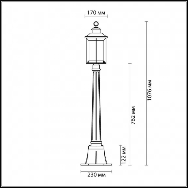 Уличный светильник Odeon Light Nature Mavret 4961/1F Уличный светильник Odeon Light Nature Mavret 4961/1F