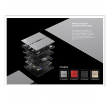 Проводная смарт панель-выключатель ДУ iLedex Technical Vision INN SP 48V-4-BK
