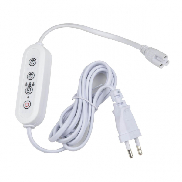 Таймер с вилкой и разъемом для фито светильника Uniel UST-E33 WHITE 2M UL-00006493 Таймер с вилкой и разъемом для фито светильника Uniel UST-E33 WHITE 2M UL-00006493