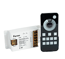 Контроллер диммер с пультом, таймером и визуализатором звука, 12-24-48V Feron LD481 52096