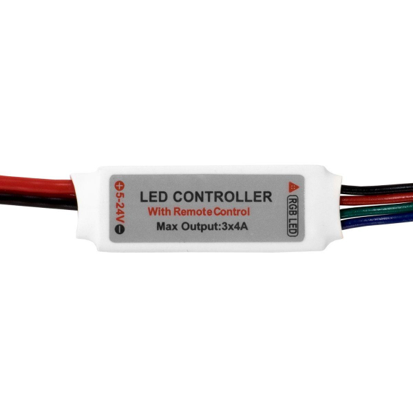 Мини-контроллер RGB ELF с радиоуправлением, 12/24В, 2А/канал ELF-RF-miniController Мини-контроллер RGB ELF с радиоуправлением, 12/24В, 2А/канал ELF-RF-miniController