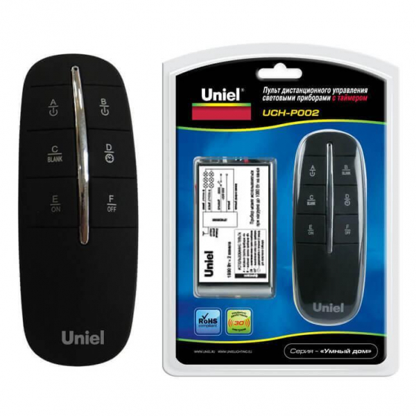 Пульт управления светом Uniel UCH-P002-G2-1000W-30M 03622 Пульт управления светом Uniel UCH-P002-G2-1000W-30M 03622