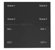 Беспроводная смарт панель-выключатель ДУ iLedex Technical Vision SP 48V-4-BK