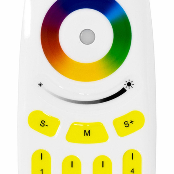 Пульт 4-зоновый для RGB-контроллера ELF T2.4G, белый ELF-RemContrT2.4G-4zone Пульт 4-зоновый для RGB-контроллера ELF T2.4G, белый ELF-RemContrT2.4G-4zone