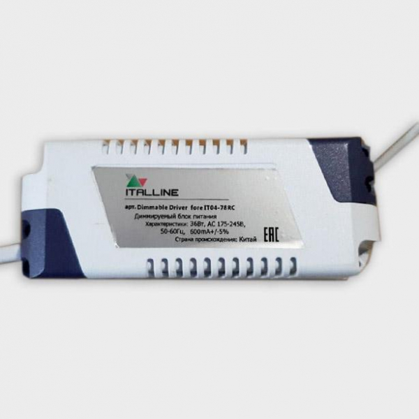 Диммируемый драйвер Italline Driver for IT04-78RC Диммируемый драйвер Italline Driver for IT04-78RC