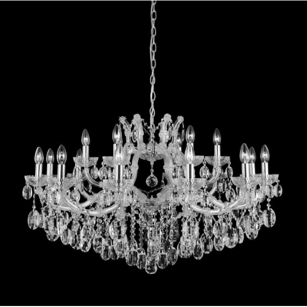 Подвесная люстра Crystal Lux Hollywood SP12+6 Chrome Подвесная люстра Crystal Lux Hollywood SP12+6 Chrome