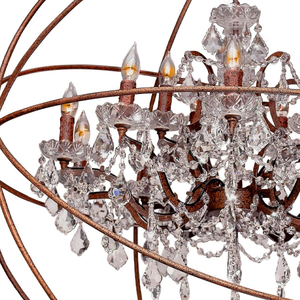Подвесная люстра Loft IT Foucaults Orb Crystal Loft1897/15 Подвесная люстра Loft IT Foucaults Orb Crystal Loft1897/15