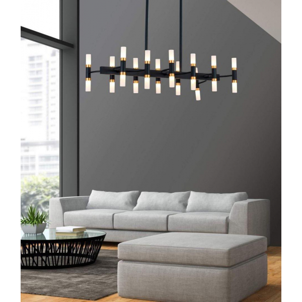 Подвесная люстра Lumina Deco Richmond LDP 6035-24 PR+BK+GD Подвесная люстра Lumina Deco Richmond LDP 6035-24 PR+BK+GD