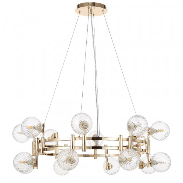 Подвесная люстра Crystal Lux Luxury SP16 Gold Подвесная люстра Crystal Lux Luxury SP16 Gold
