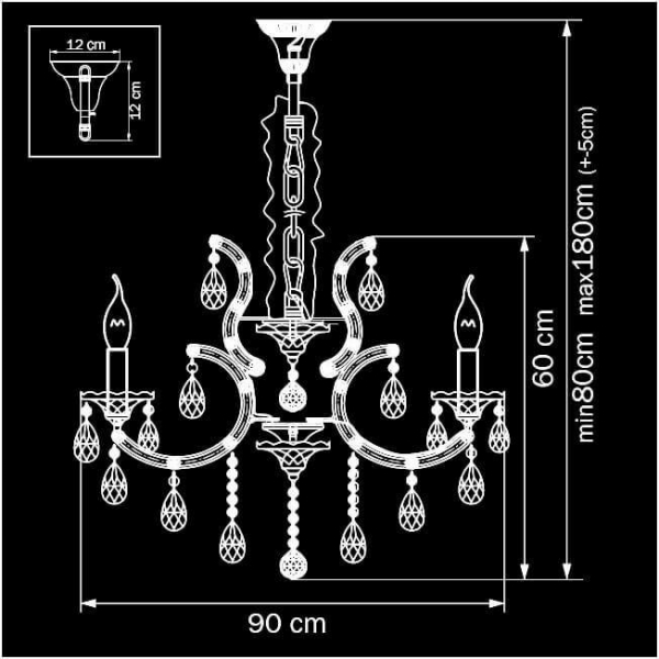 Подвесная люстра Osgona Champa Nero 879127 Подвесная люстра Osgona Champa Nero 879127