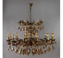 Подвесная люстра Ambiente Leon 2128/12+12 PB Tear Drop