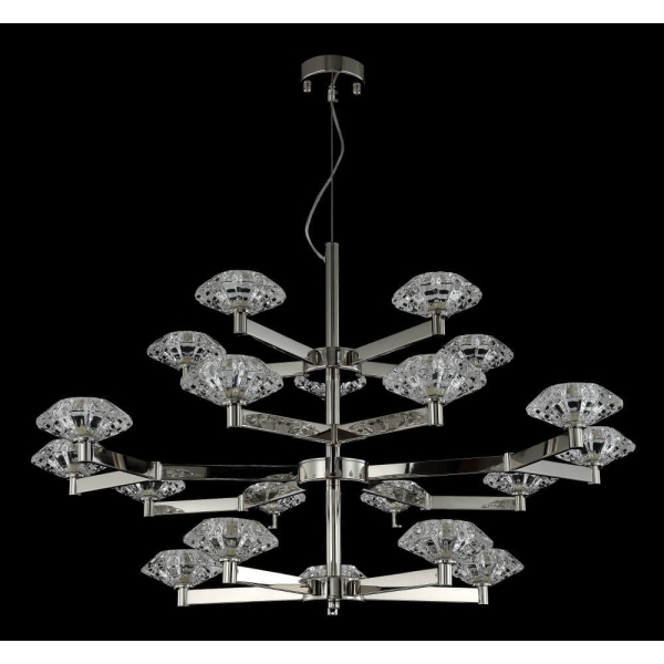 Подвесная люстра Crystal Lux Rebeca SP5+10+5 Nickel